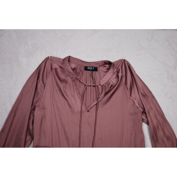 RESET by Jane Mauve Heather Satin Dress Size Small NWOT - Picture 3 of 9
